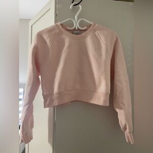 TNA cropped crewneck Baby pink barely used